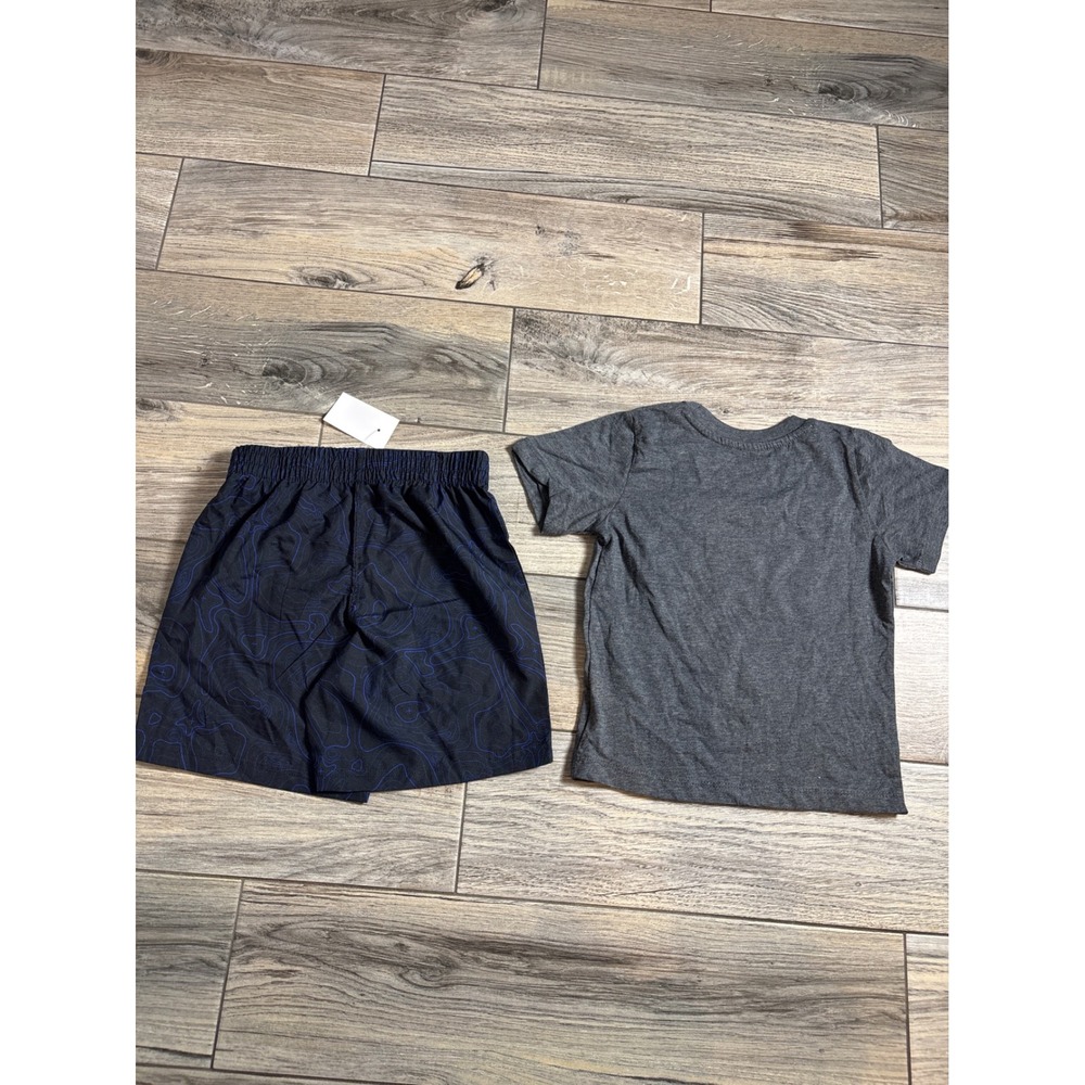 MLB Fanatics Dodgers Shirt BCG Shorts Toddler 4T Grey Blue Sporty Athletic Set - Picture 6 of 7